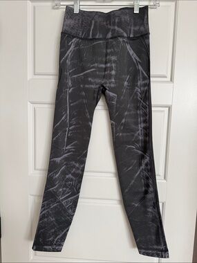 Lululemon Grey Print High-Waisted Leggings